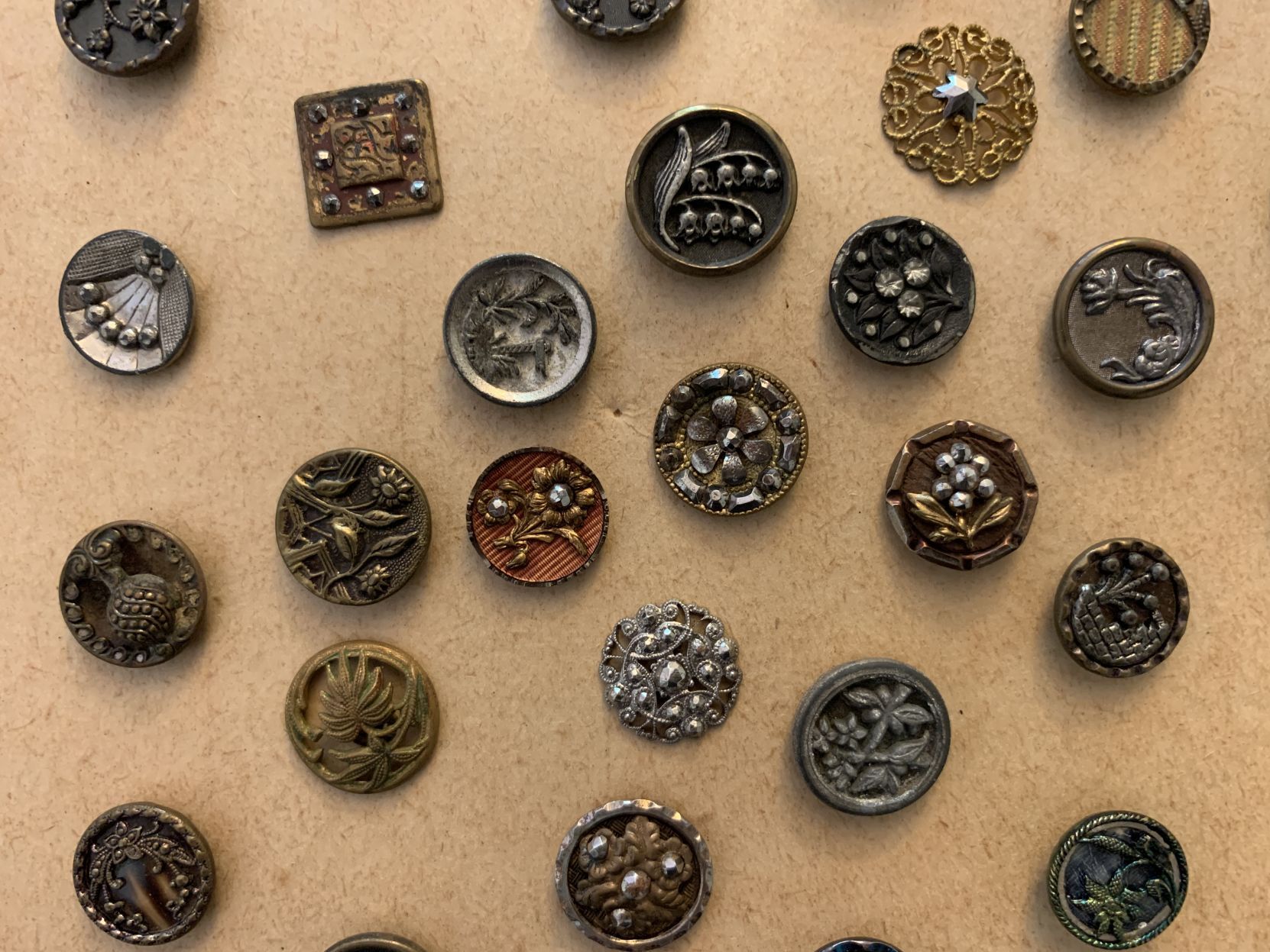 A prized button collection